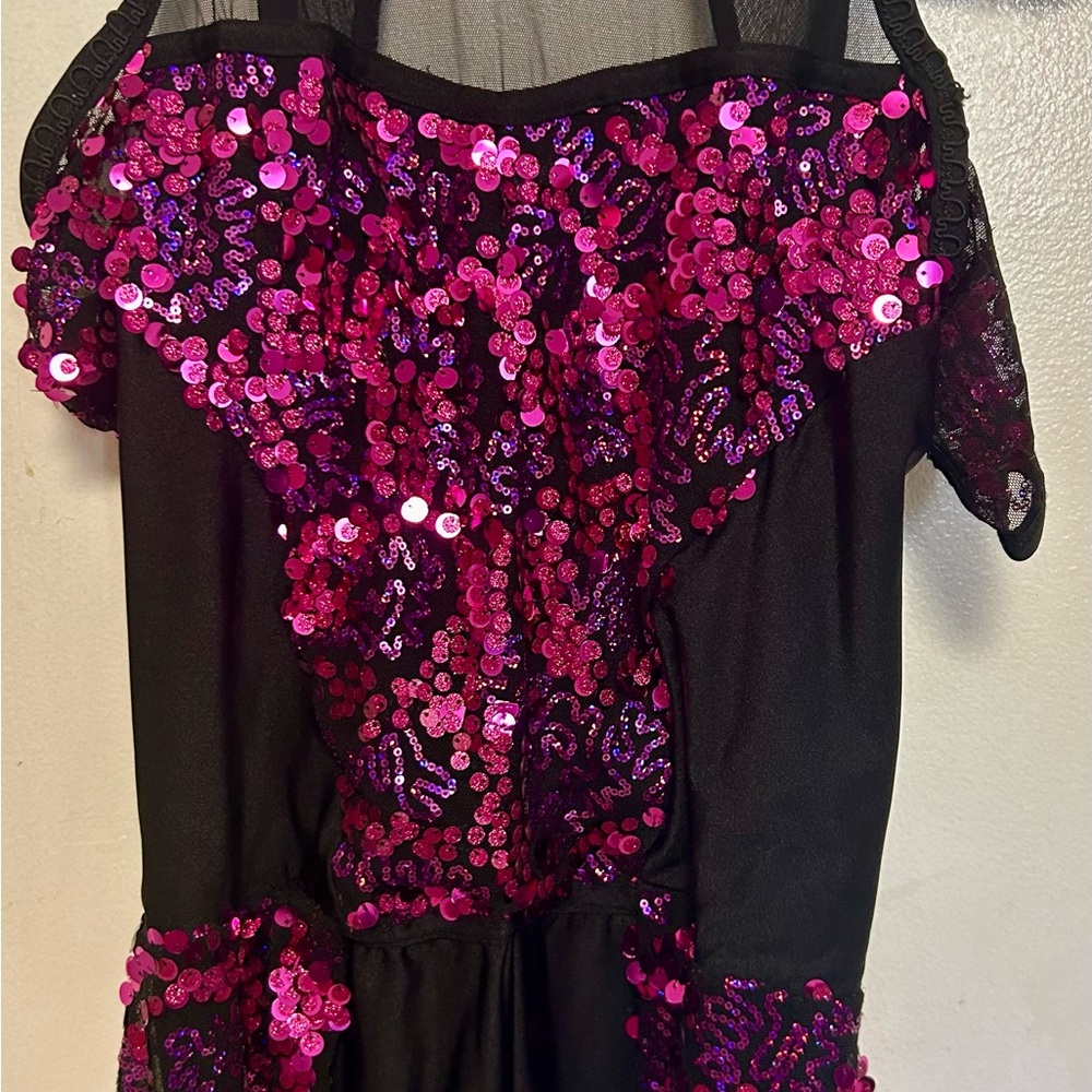 A Wish Come True Pink and Black Dance Costume
